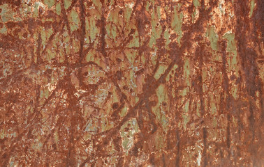 Rusty scratched metal background abstract art