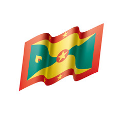 Grenada flag, vector illustration