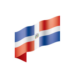Dominicana flag, vector illustration