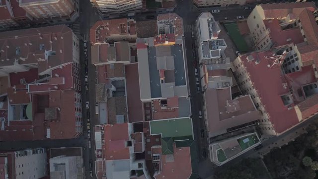 Aerial view of buildings in a city