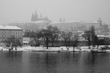 Obraz premium Prague Czech Republic in Winter