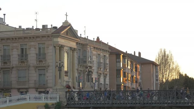 Templete de la Virgen de los Peligros near a bridge