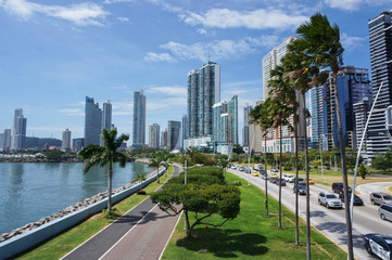 Skyline of Panama City, Panama - obrazy, fototapety, plakaty