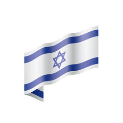 Israel flag, vector illustration
