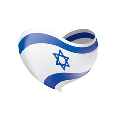 Israel flag, vector illustration