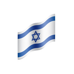 Israel flag, vector illustration