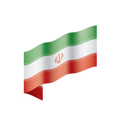Iran flag, vector illustration