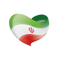 Iran flag, vector illustration
