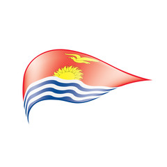 Obraz premium Kiribati flag, vector illustration