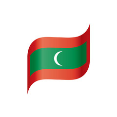 Maldives flag, vector illustration