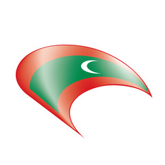 Maldives flag, vector illustration