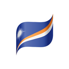 Marshall Islands flag, vector illustration