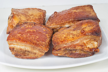 Chinese roasted and crispy bbq pork