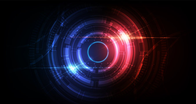 abstract circle sci fi futuristic technology innovation concept background