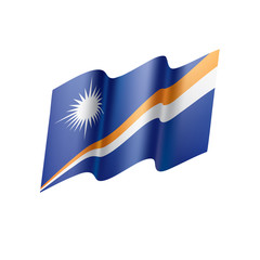 Marshall Islands flag, vector illustration