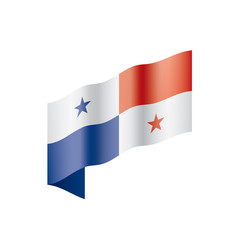 Fototapeta premium Panama flag, vector illustration