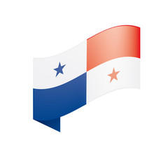Panama flag, vector illustration