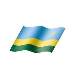 Rwanda flag, vector illustration