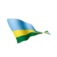 Rwanda flag, vector illustration