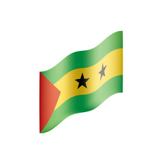 Sao Tome and Principe flag, vector illustration