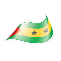 Sao Tome and Principe flag, vector illustration