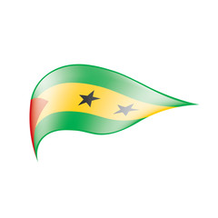Sao Tome and Principe flag, vector illustration