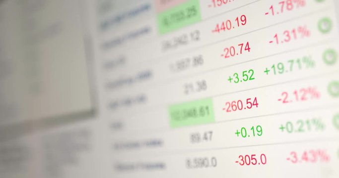 Stock Market board