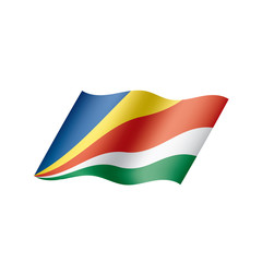 Seychelles flag, vector illustration
