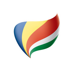 Fototapeta premium Seychelles flag, vector illustration