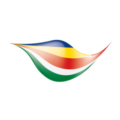 Seychelles flag, vector illustration