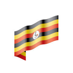 Uganda flag, vector illustration