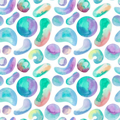 Colorful geometric shapes seamless pattern.