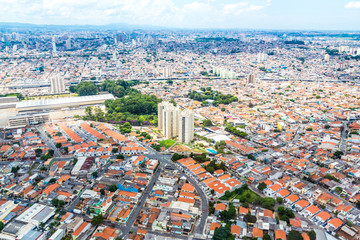 Sao Paulo, Brazil. Aerial View.