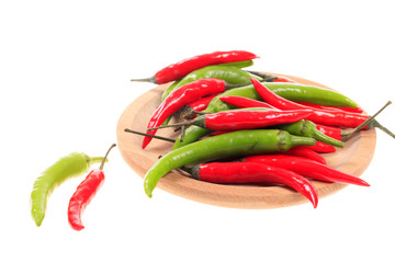Red Hot Chili Peppers and green Peppers