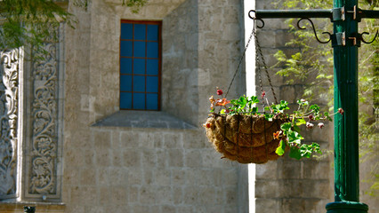 Place of the Convent of San Francisco, Peru.