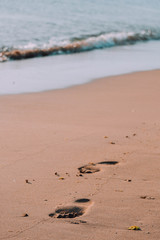 Footprints in the sand