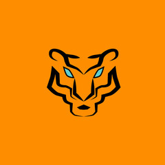 tiger head logo icon