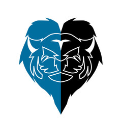 tiger head logo icon