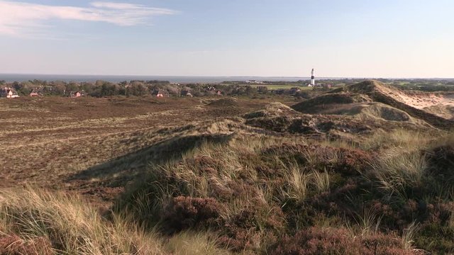 View from Uwe dune on Sylt island in northern part of Germany. Blick von der Uwe-D&uuml;ne auf Sylt.