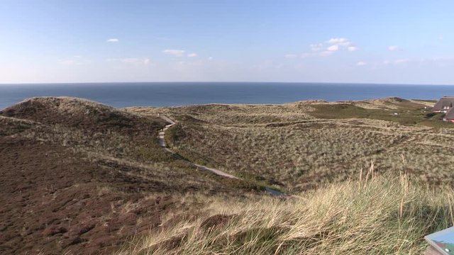 View from Uwe dune on Sylt island in northern part of Germany. Blick von der Uwe-D&uuml;ne auf Sylt, Deutschland.