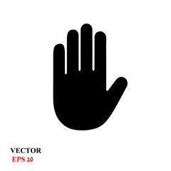 traces of hands. vector illustration