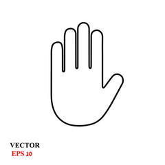 traces of hands. vector illustration