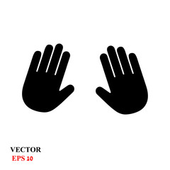 traces of hands. vector illustration