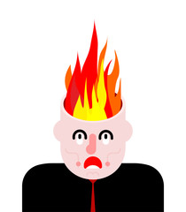 Fire in head. Brains burn. Open goals