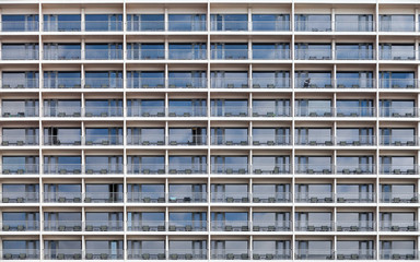 Naklejka premium Modern building facade with windows