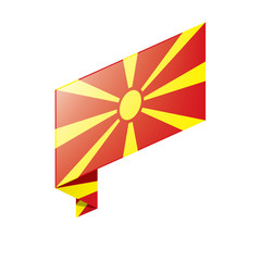 Macedonia flag, vector illustration