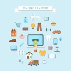 Online payment concept