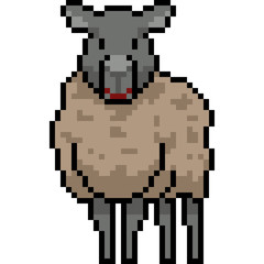 Fototapeta premium vector pixel art sheep