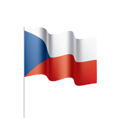 Czechia flag, vector illustration