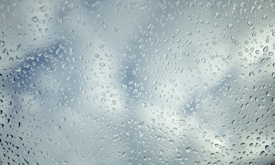 Water on the window